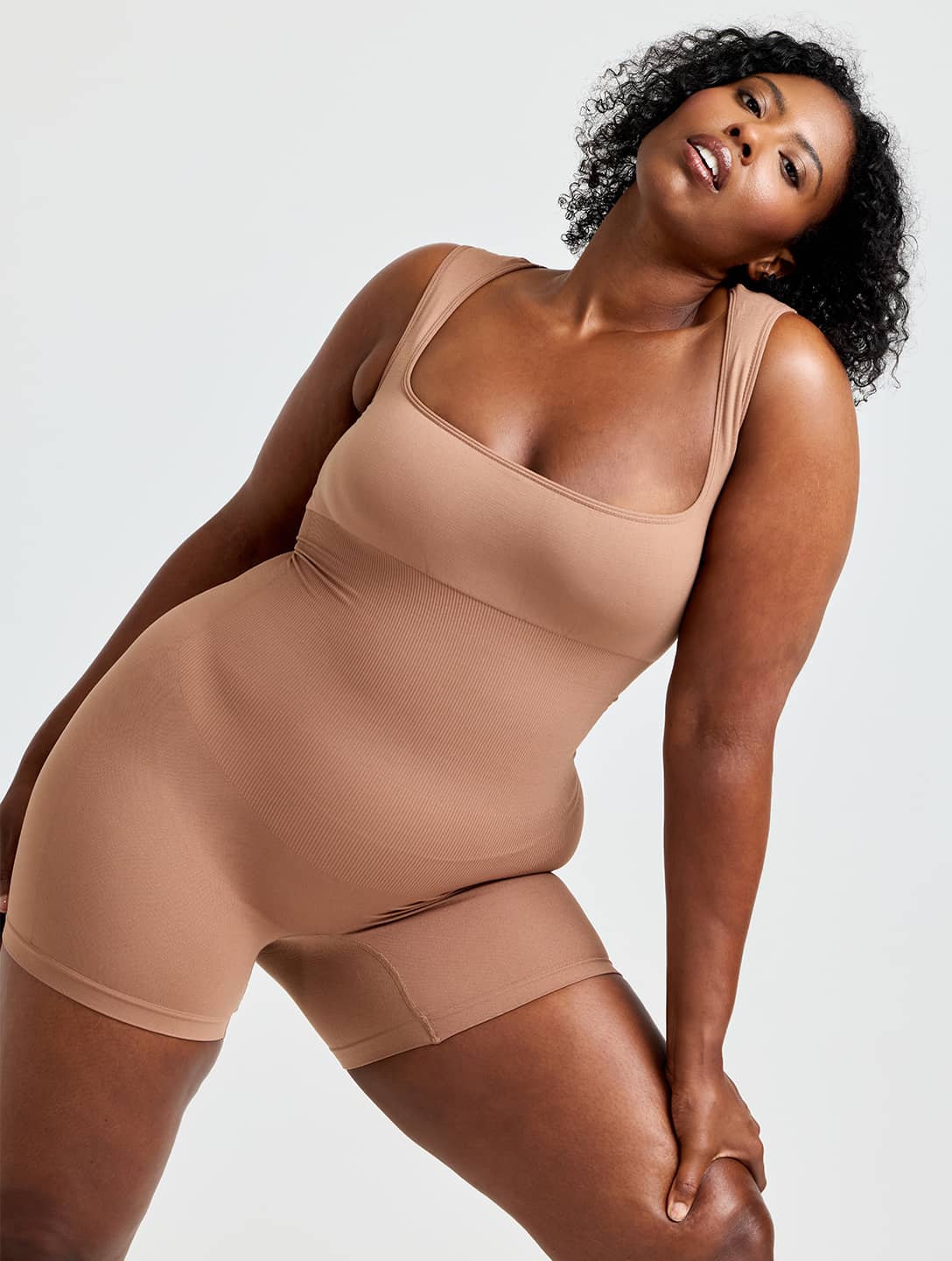 Square Neck Shapewear Jumpsuit
