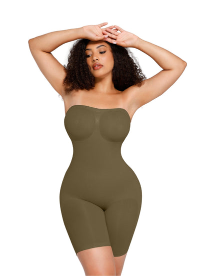 Strapless Sculpting Shapewear Bodysuit - HeyShape