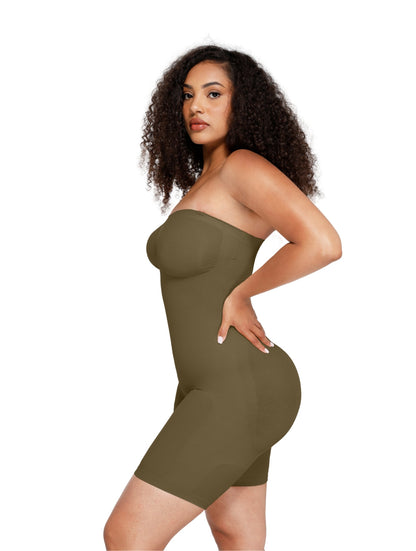 Axelbandslös formande shapewear-body