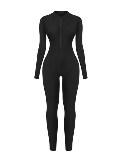 Snatched Rib Jumpsuit - HeyShape