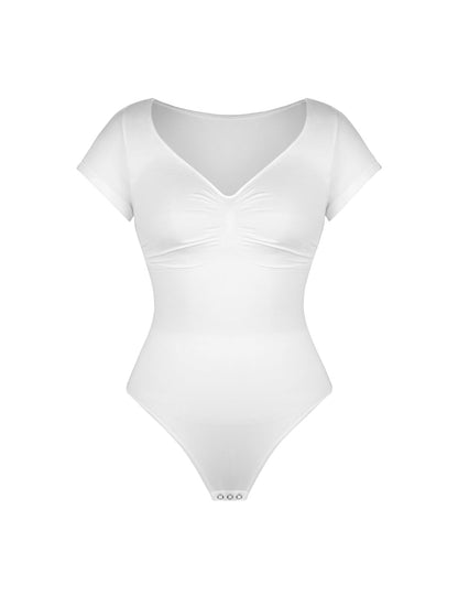 V-Neck Sculpting Tee Bodysuit