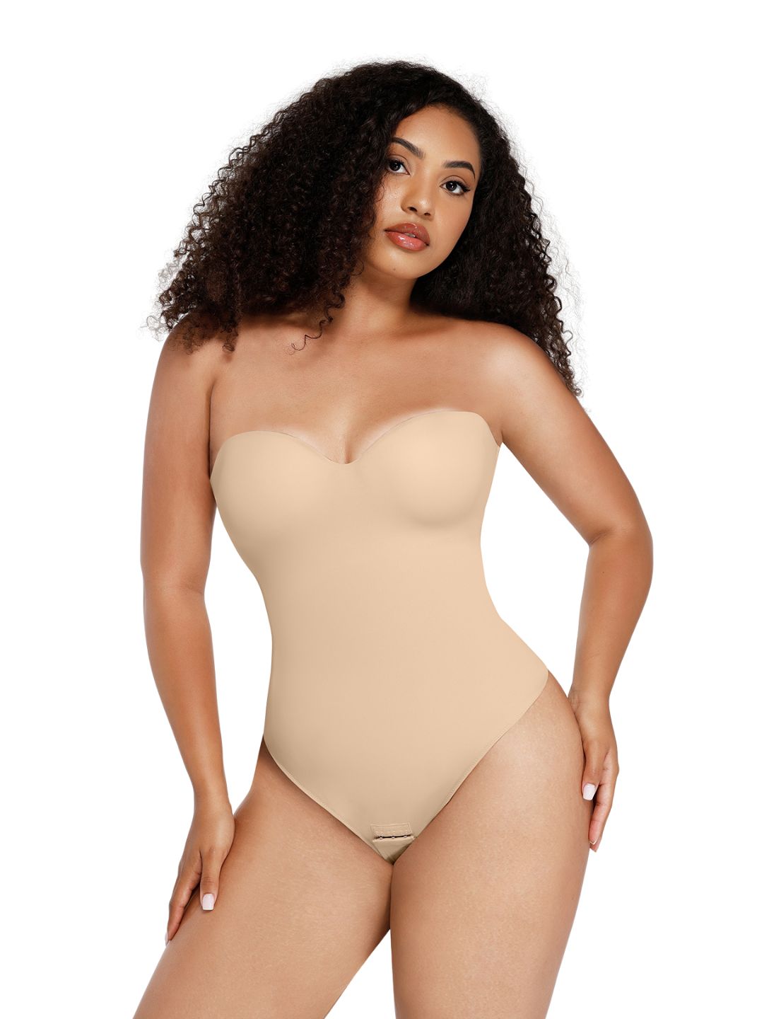 Strapless Supportive Shapewear Bodysuit - HeyShape