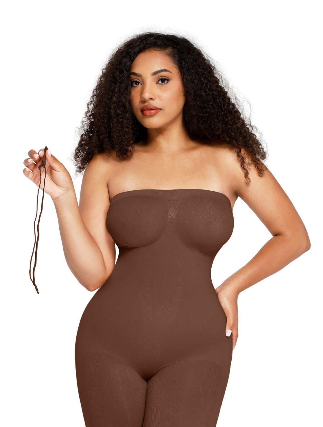 Axelbandslös formande shapewear-body
