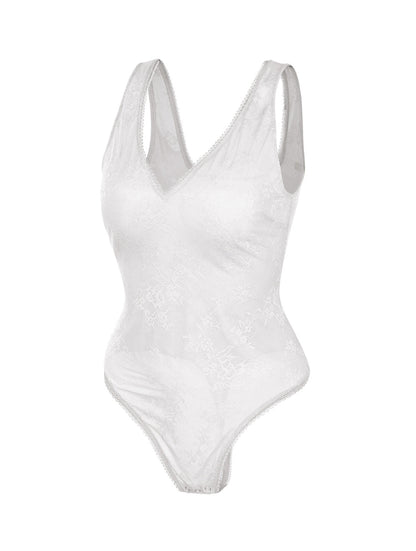 T-back-body med V-ringning och snörning