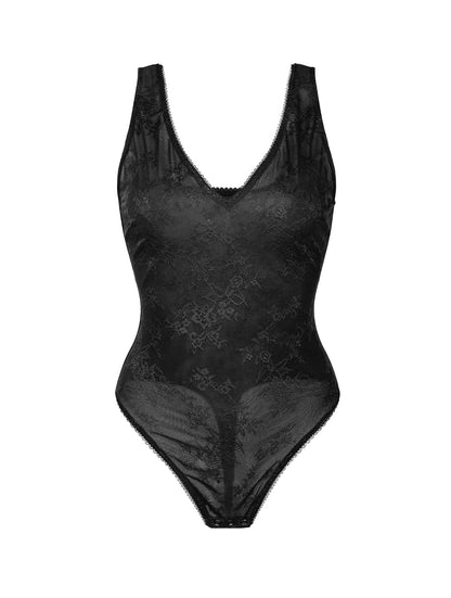 T-back-body med V-ringning och snörning