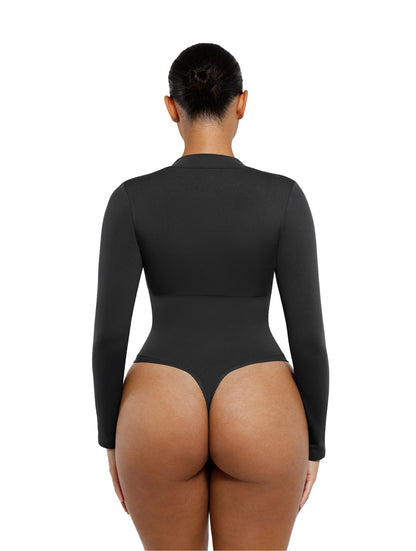 The Deep V Zip Bodysuit