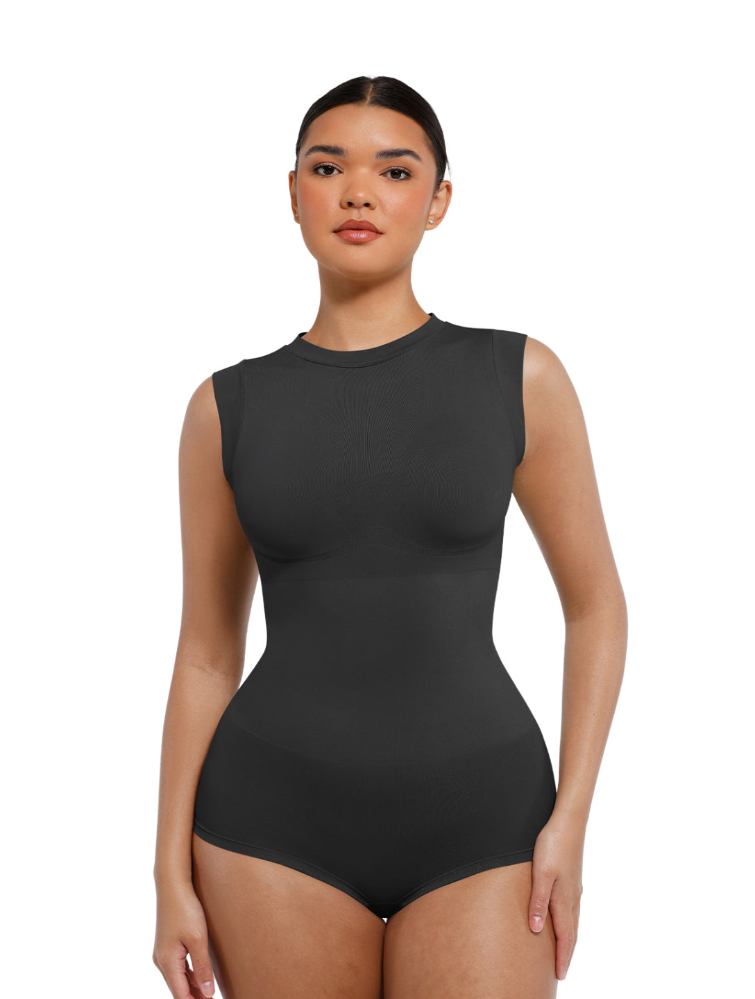 High Neck Sleeveless Bodysuit - HeyShape