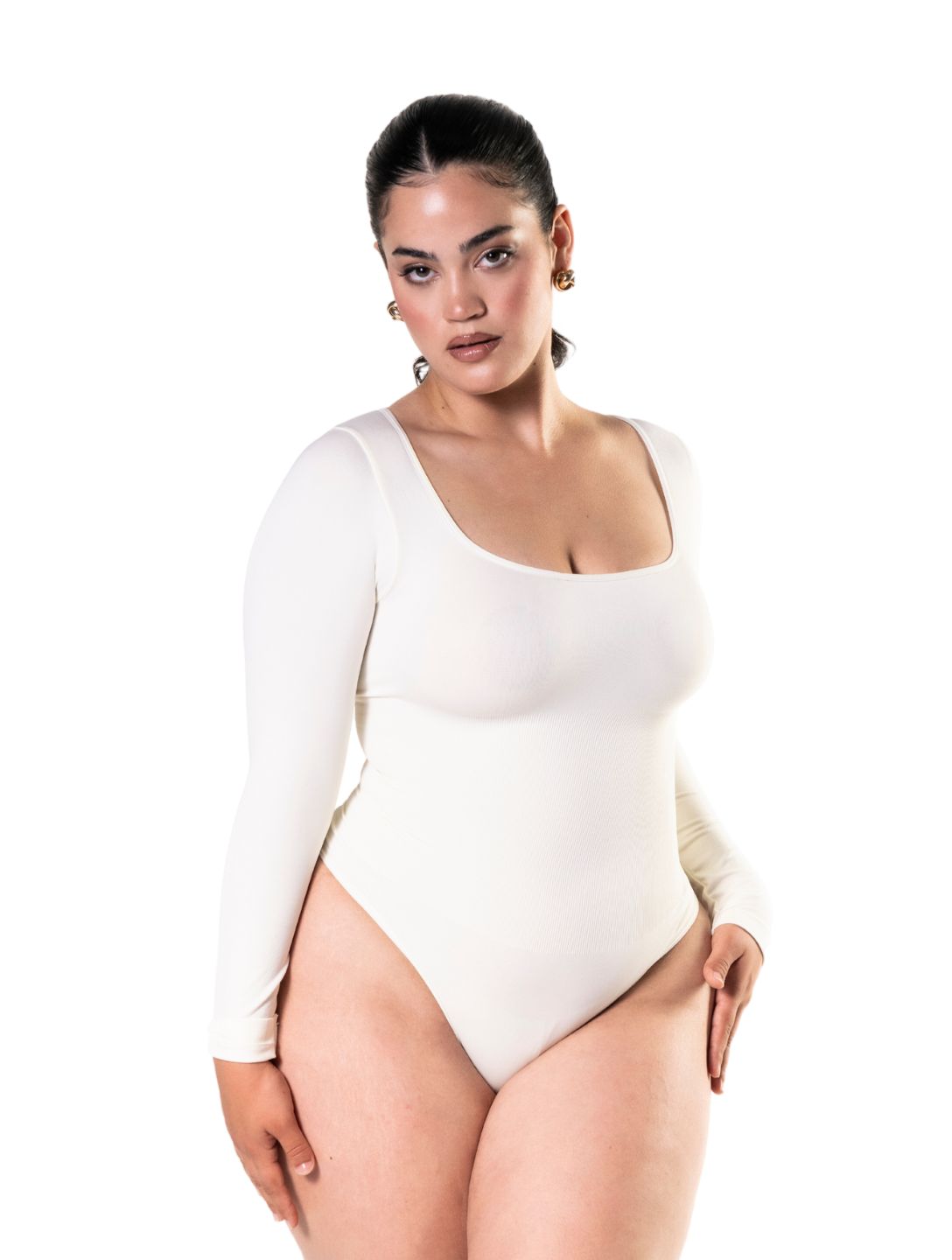 Long Sleeve Thong Bodysuit - HeyShape