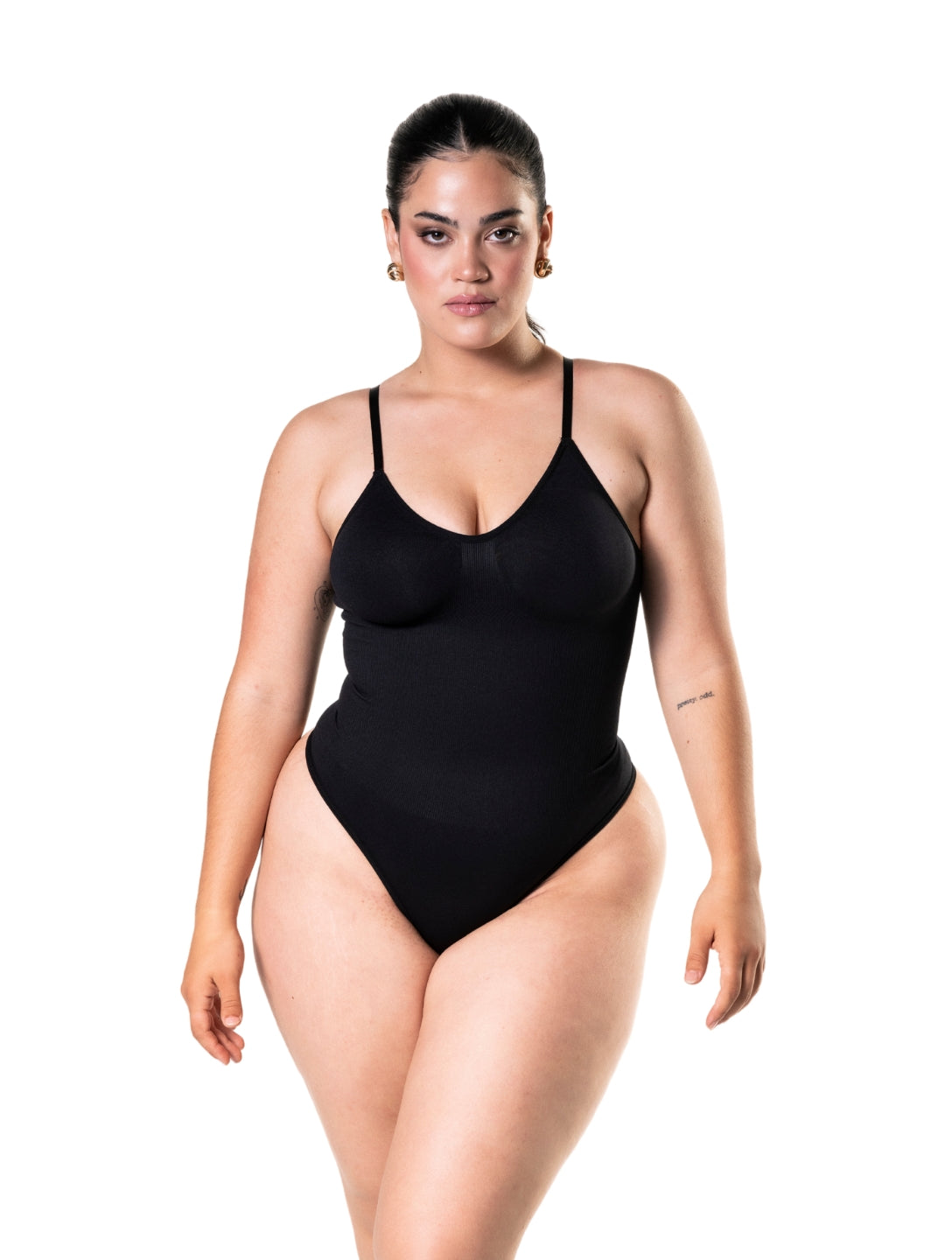Low Back Snatched Thong Bodysuit - HeyShape